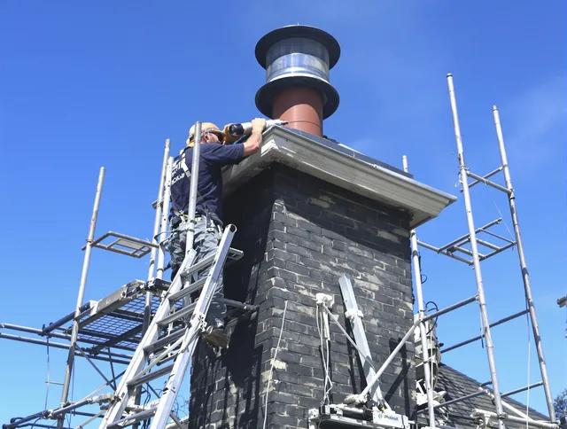 Sturdy chimney crown finished by Burbank Chimney Sweep in Burbank, CA
