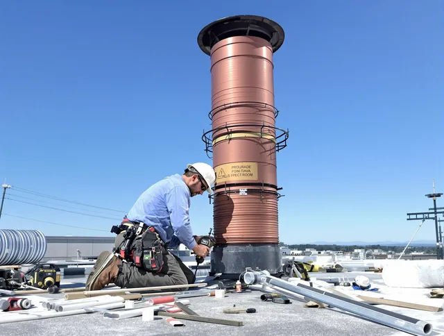 Installed chimney liner by Burbank Chimney Sweep in Burbank, CA