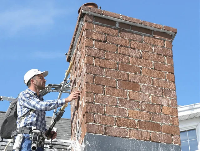 Brickwork for a chimney rebuild by Burbank Chimney Sweep in Burbank, CA