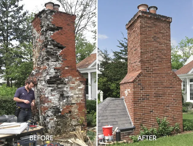 Burbank Chimney Sweep performing a full chimney restoration in Burbank, CA