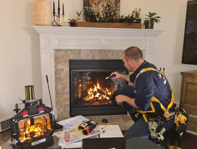 Safety-focused fireplace inspection by Burbank Chimney Sweep in Burbank, CA